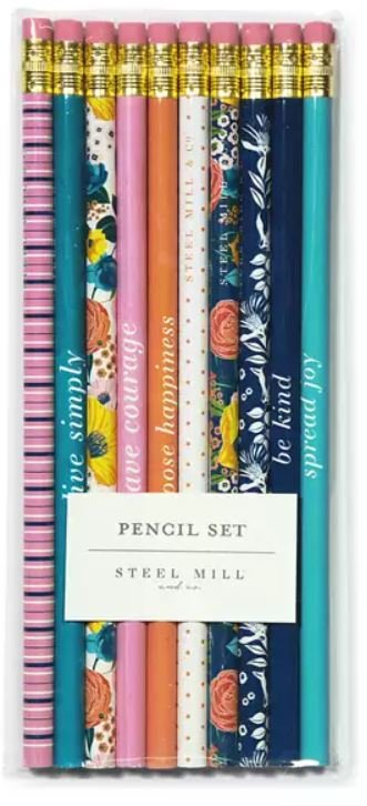 Steel Mill & Co Wooden Pencil Set