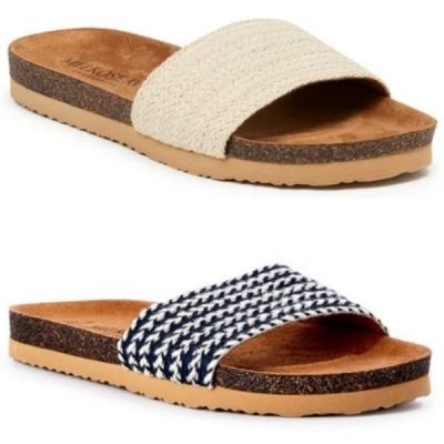 Jute Footbed Slide Sandals