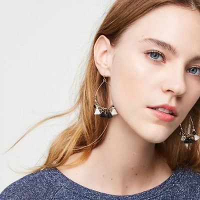 Tassel Hoop Earrings