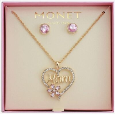 Mom Necklace & Earrings Set on Sale