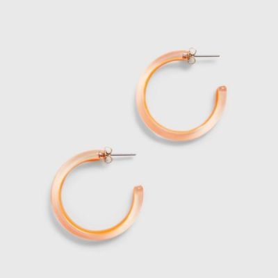 Chunky Enamel Hoop Earrings