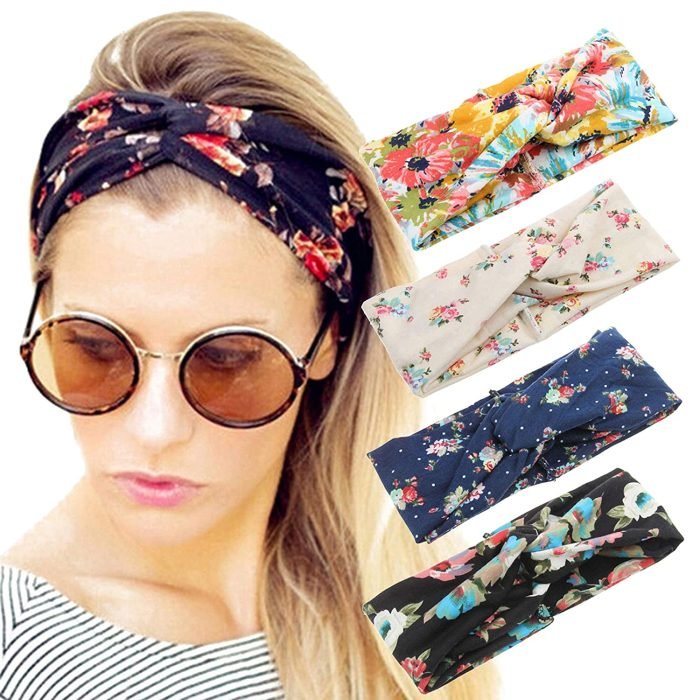 Floral Twist Headbands on Sale