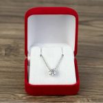 Moissanite Solitaire Necklace on Sale for $59 (Was $559)!