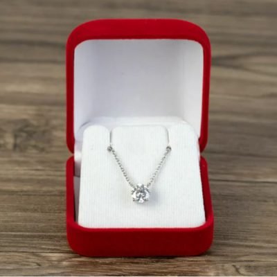 Moissanite Solitaire Necklace on Sale
