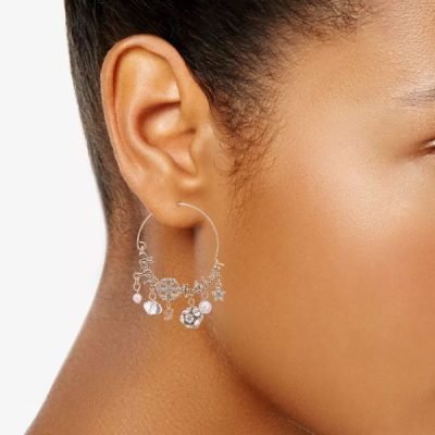 Charm Hoop Earrings on Sale