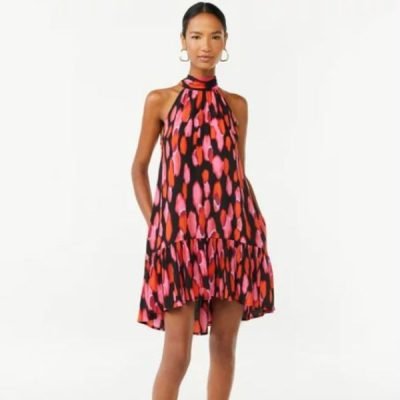 Scoop Women's Halter Trapeze Dress on Sale