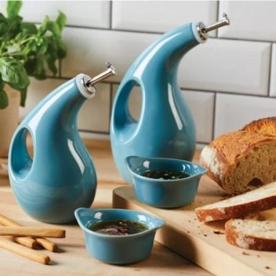 EVOO Dispensing Bottle & Ramekin Dipper Set on Sale