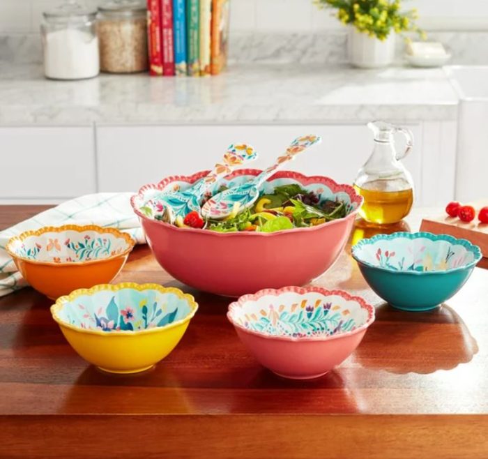 The Pioneer Woman Floral Serving Bowl Set on Sale