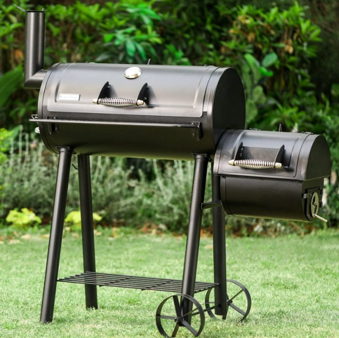Portable BBQ Charcoal Grill with Offset Smoker on Sale