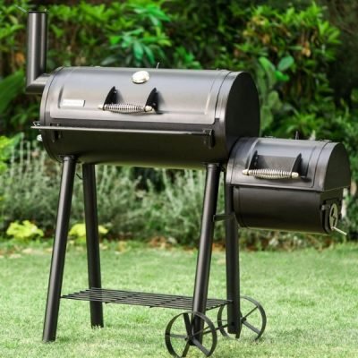Portable BBQ Charcoal Grill with Offset Smoker on Sale