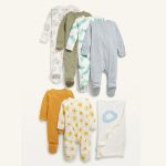 Grow-With-Me Milestone Baby Layette Set with 6 Bodysuits Only $14.23!