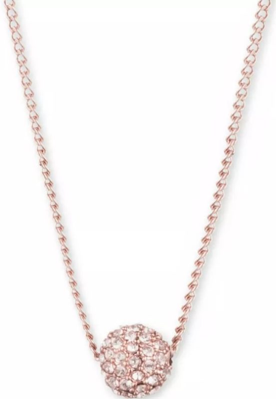 Crystal Fireball Pendant Necklace on Sale