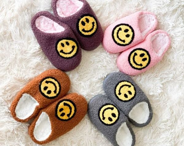 Kids Smiley Face Slippers on Sale