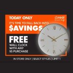 FREE Clock at Big Lots with $5 Purchase In-Store Today Only!