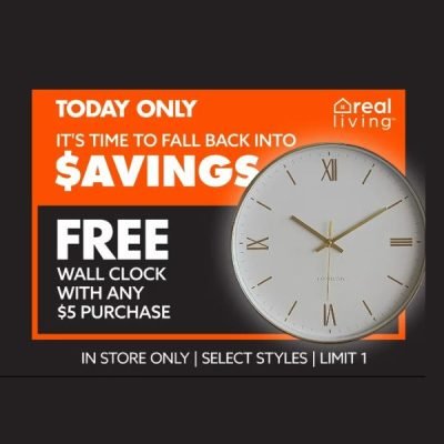 FREE Clock at Big Lots
