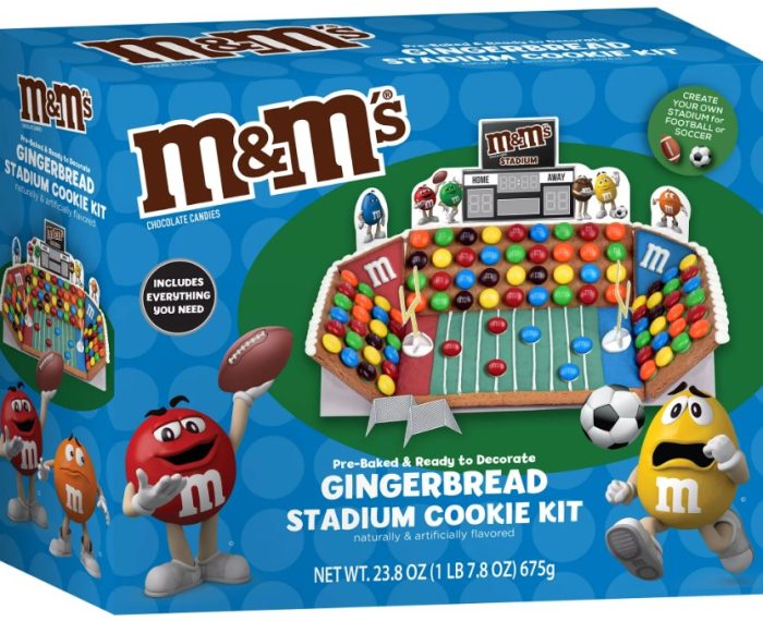 M&M's Gingerbread Stadium Cookie Kit