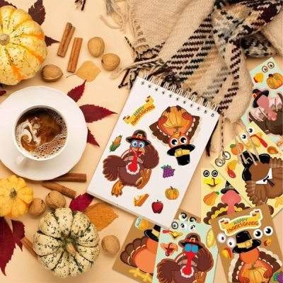 Thanksgiving Sticker Activity Sheets