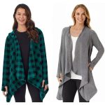 Women's Cuddl Duds Hooded Wrap Up Cardigan as low as $19.44!