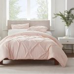 Serta Simply Clean Pleated 3-Piece Solid Duvet Set