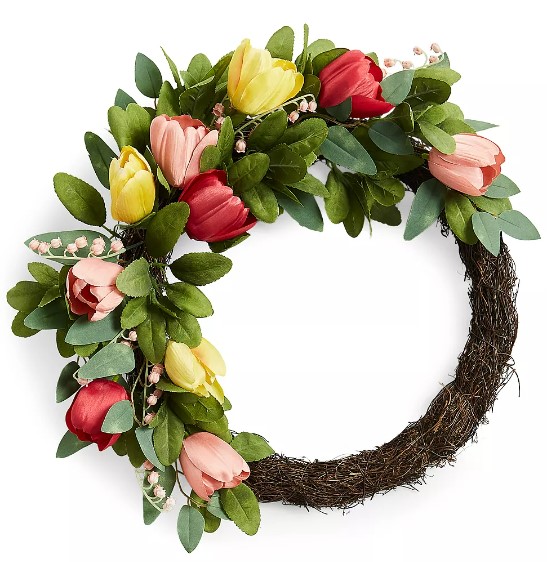 Artificial Tulip Wreath on Sale