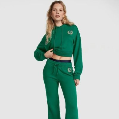 Pink Cropped Hoodies on Sale