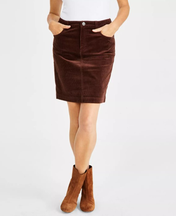 Women's Corduroy Back Skirt on Sale