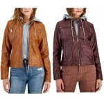 Faux Leather Hooded Moto Jacket on Sale for $19.66 (Was $89.50)!