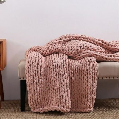Chunky Knit Blanket on Sale
