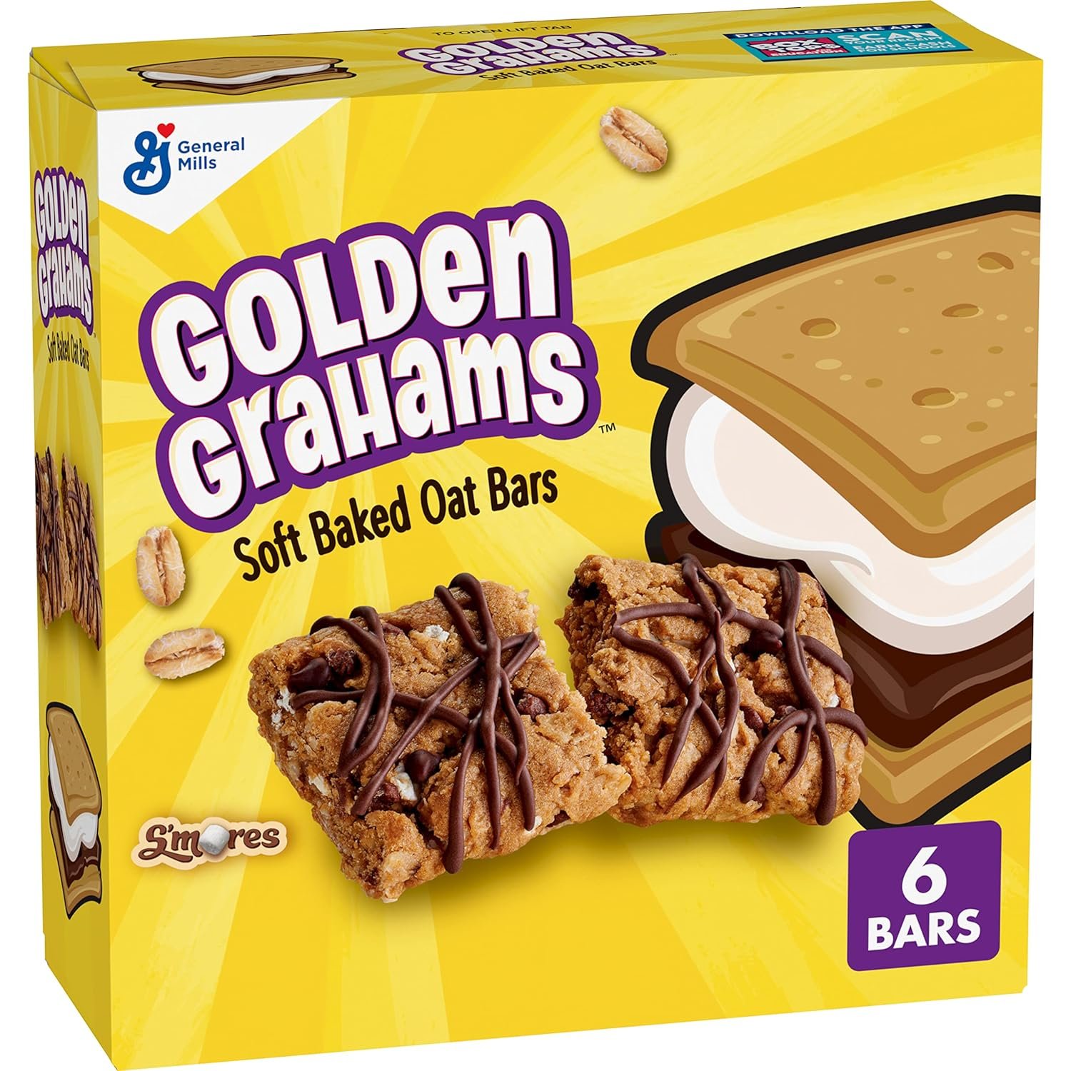 Golden Grahams S'mores Soft Baked Oat Bars