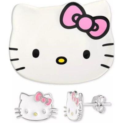 Hello Kitty Earrings & Trinket Dish Set on Sale