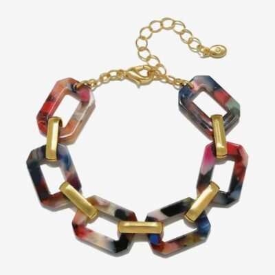 Bijoux Bar Delicates Gold Tone Link Bracelet