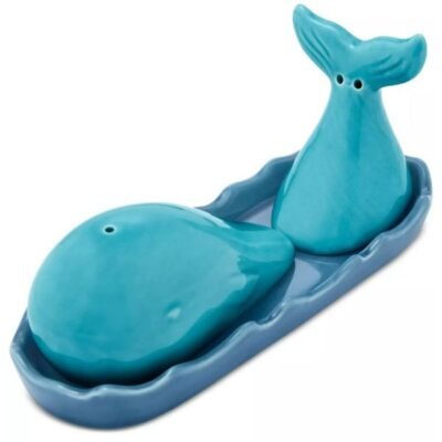 Whale Salt & Pepper Shaker Set