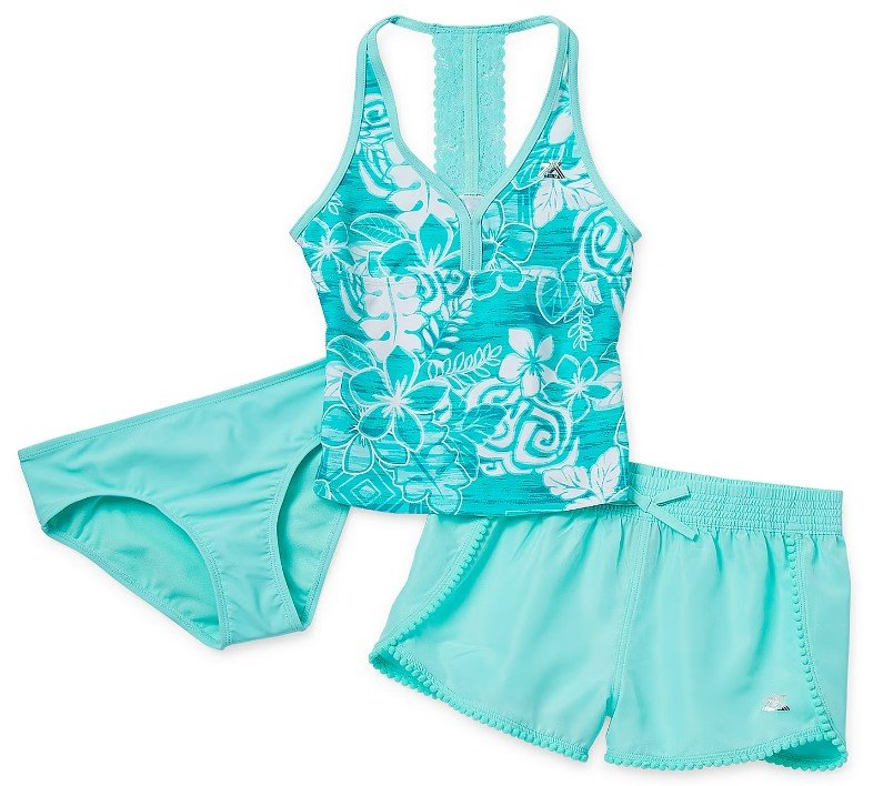 ZeroXposur Big Girls 3-Piece Tankini Set