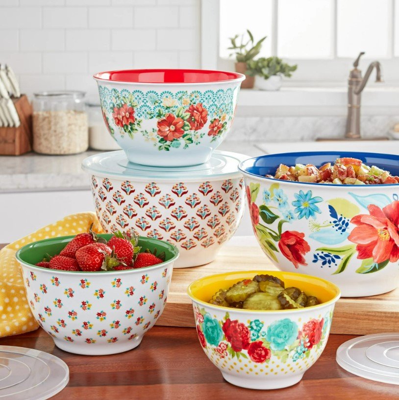 The Pioneer Woman Melamine Mixing Bowl Set