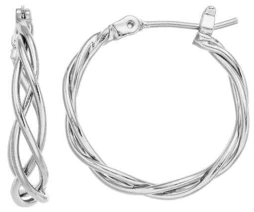 Lattice Hoop Earrings on Sale