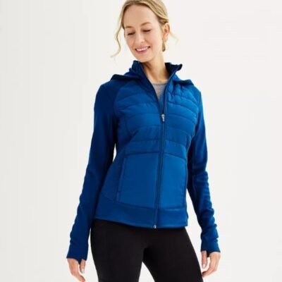 Women's Tek Gear Hooded Mixed-Media Jacket