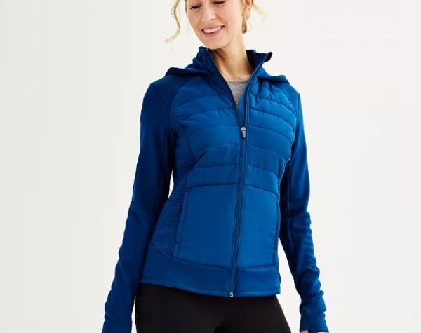 Women's Tek Gear Hooded Mixed-Media Jacket