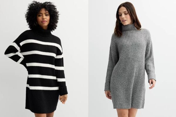 Turtleneck Sweater Dress on Sale