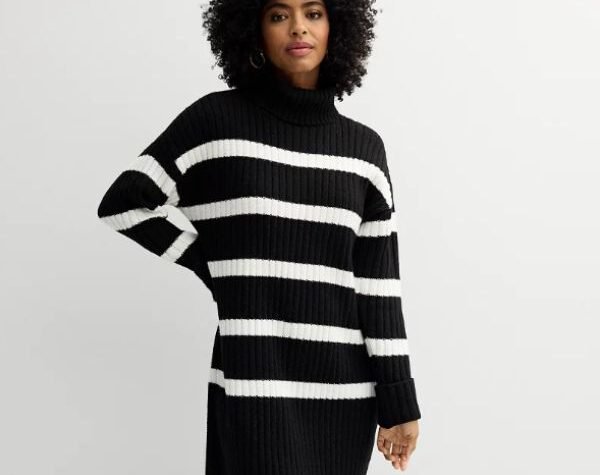 Turtleneck Sweater Dress on Sale