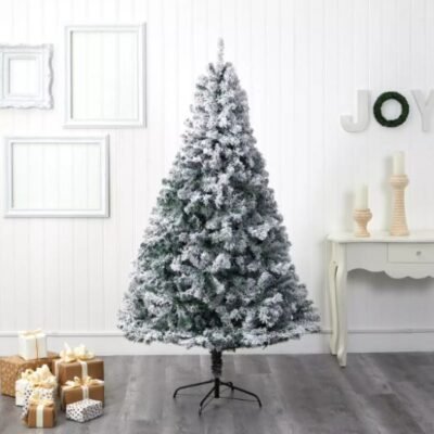 Flocked Christmas Trees on Sale