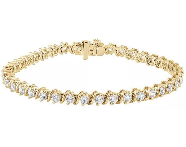 White Sapphire Tennis Bracelet on Sale