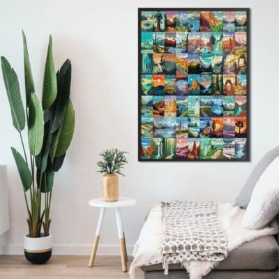 National Parks Poster Jigsaw Puzzle on Sale