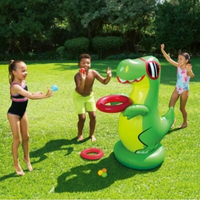 Inflatable Dinosaur Ball Toss Game