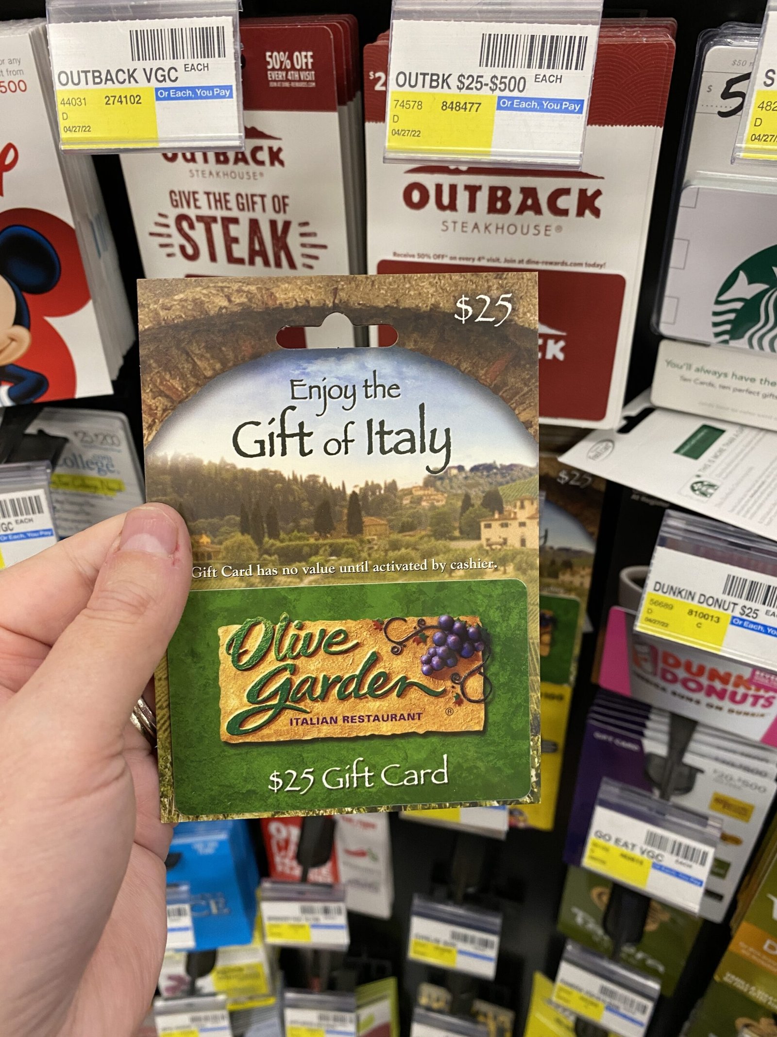Olive Garden Gift Card Deals