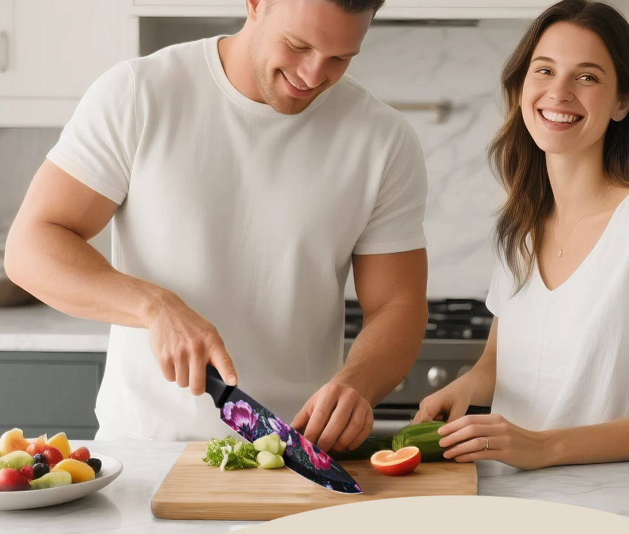 Floral Knife Set on Sale