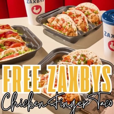 FREE Chicken Finger Taco at Zaxbys