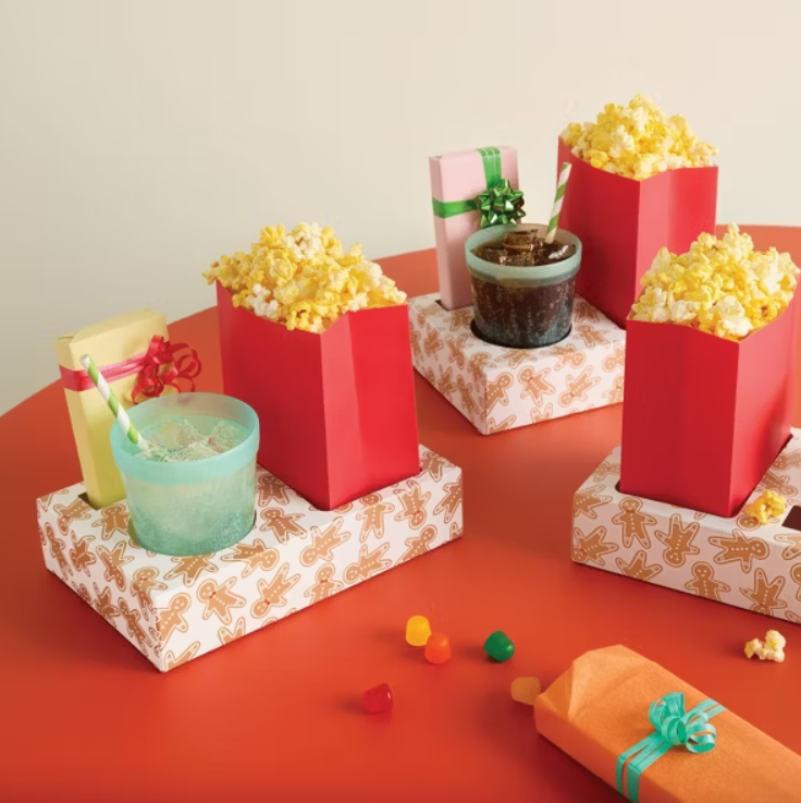 Gingerbread Movie Snack Boxes