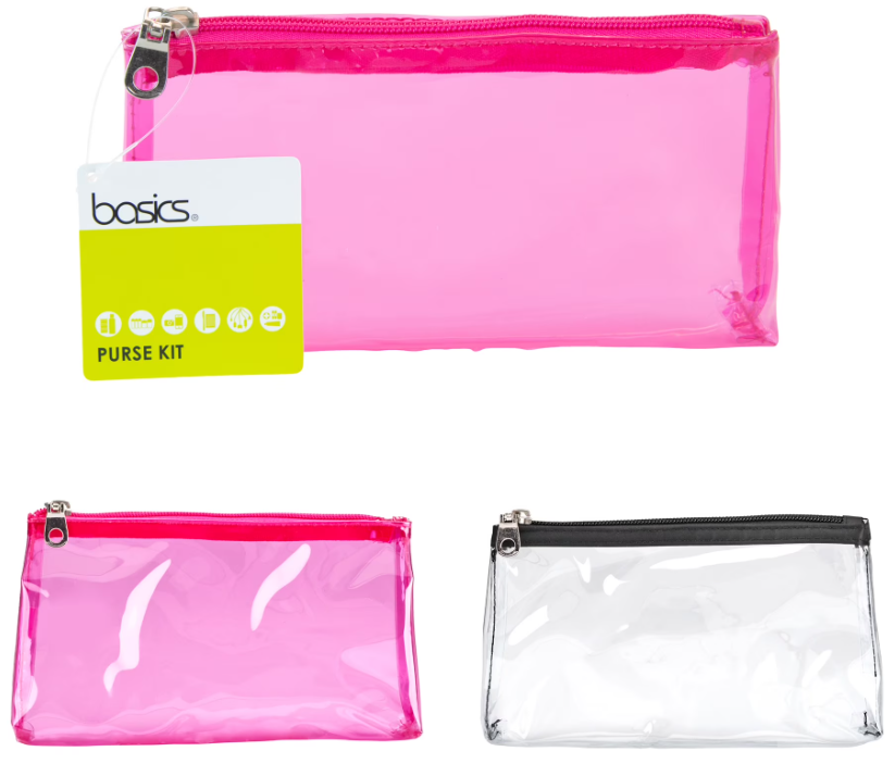  Zippered Travel Makeup Bag