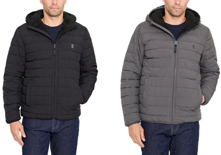 Men's Sherpa Puffer Coats on Sale