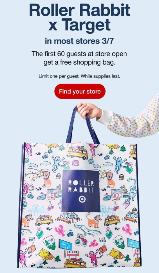 FREE Roller Rabbit Tote at Target